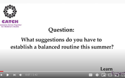 CATCH Learn from Experts: Establishing a Summer Routine with Dr. Leigh Weisz (ages 3-8)